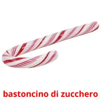 bastoncino di zucchero flashcards illustrate