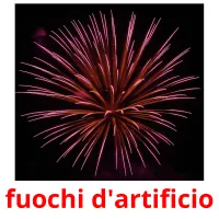 fuochi d'artificio flashcards illustrate