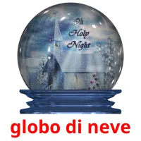 globo di neve flashcards illustrate