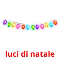 luci di natale flashcards illustrate