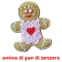 omino di pan di zenzero flashcards illustrate