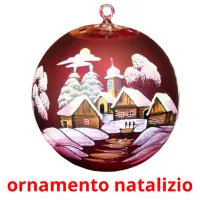 ornamento natalizio flashcards illustrate