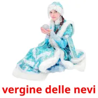 vergine delle nevi flashcards illustrate