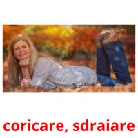 coricare, sdraiare flashcards illustrate