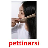 pettinarsi flashcards illustrate