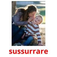 sussurrare flashcards illustrate