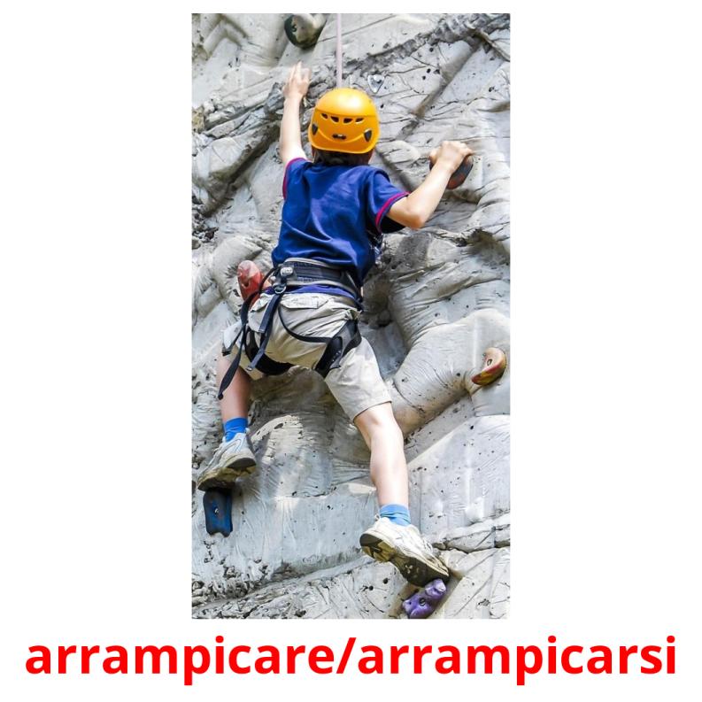 arrampicare/arrampicarsi cartões com imagens