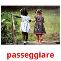 passeggiare picture flashcards