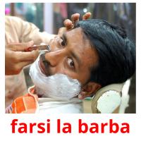 farsi la barba Tarjetas didacticas