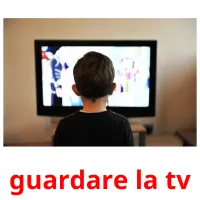 guardare la tv ansichtkaarten