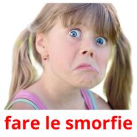 fare le smorfie picture flashcards