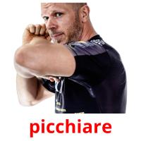 picchiare picture flashcards