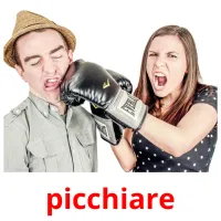 picchiare cartões com imagens