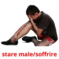 stare male/soffrire cartões com imagens