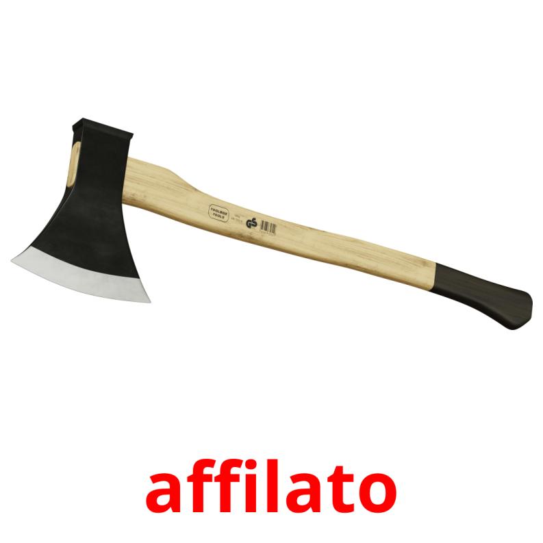 affilato picture flashcards