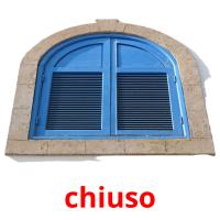 chiuso picture flashcards