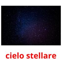 cielo stellare picture flashcards