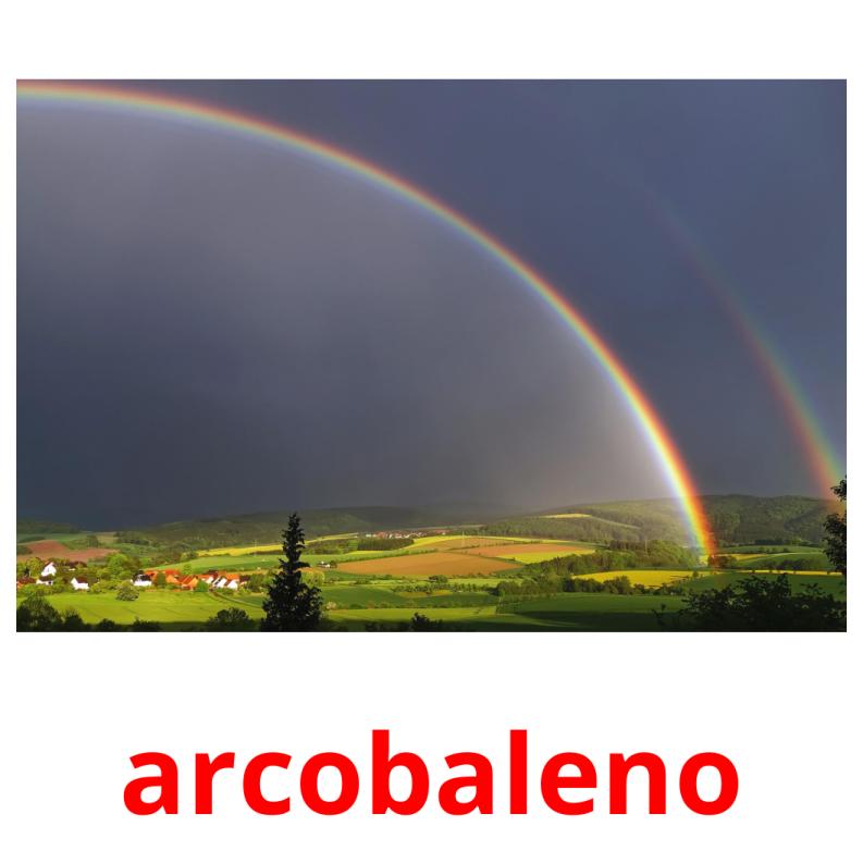 arcobaleno picture flashcards