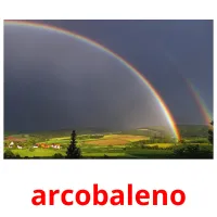 arcobaleno cartões com imagens