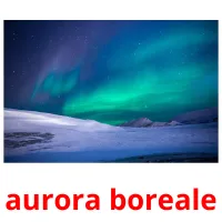 aurora boreale cartões com imagens