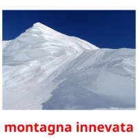 montagna innevata cartões com imagens