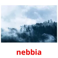 nebbia cartões com imagens