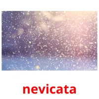 nevicata cartões com imagens