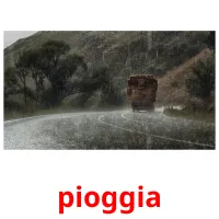 pioggia cartões com imagens