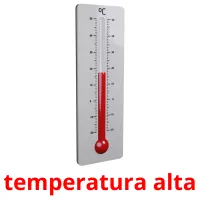 temperatura alta cartões com imagens