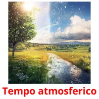 Tempo atmosferico cartões com imagens