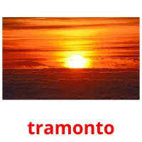 tramonto cartões com imagens