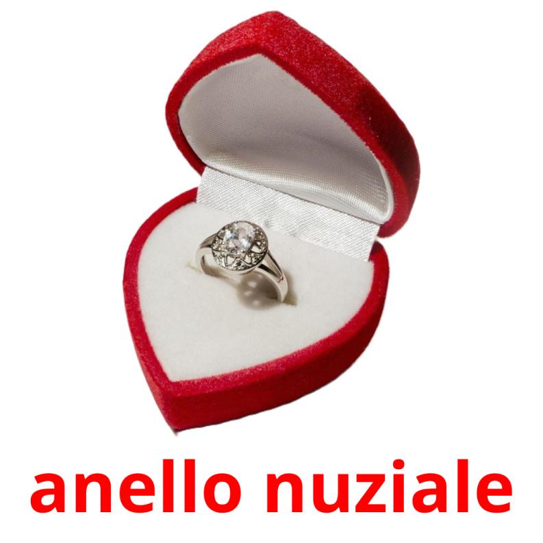 anello nuziale flashcards illustrate