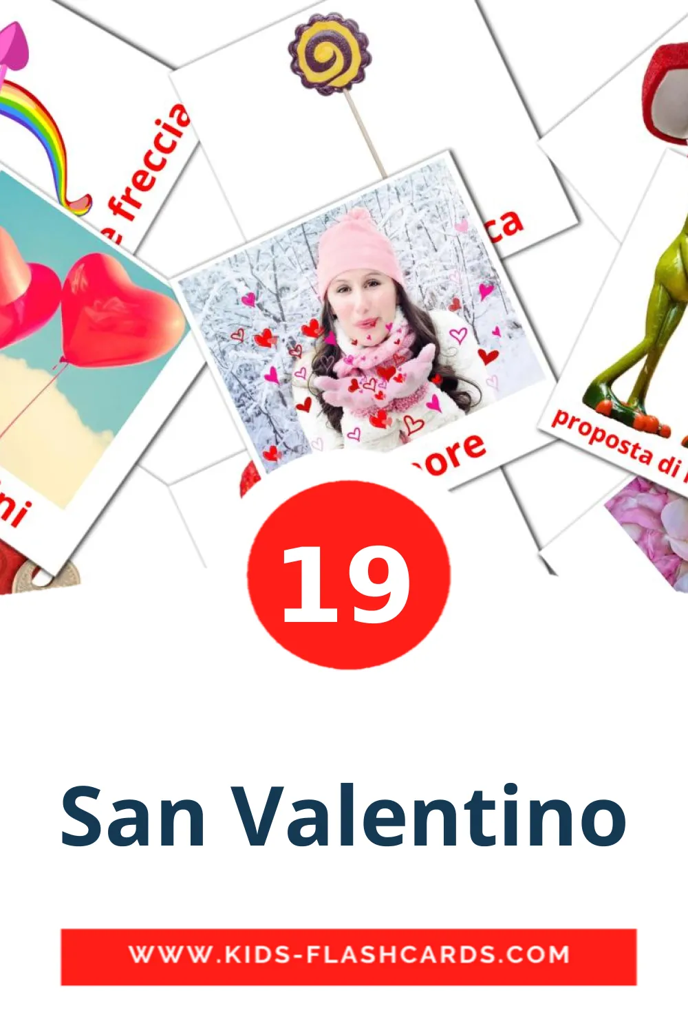 19 carte illustrate di San Valentino per la scuola materna in italiano