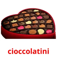 cioccolatini flashcards illustrate