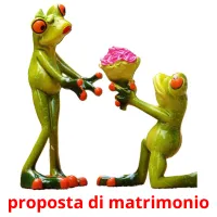 proposta di matrimonio flashcards illustrate