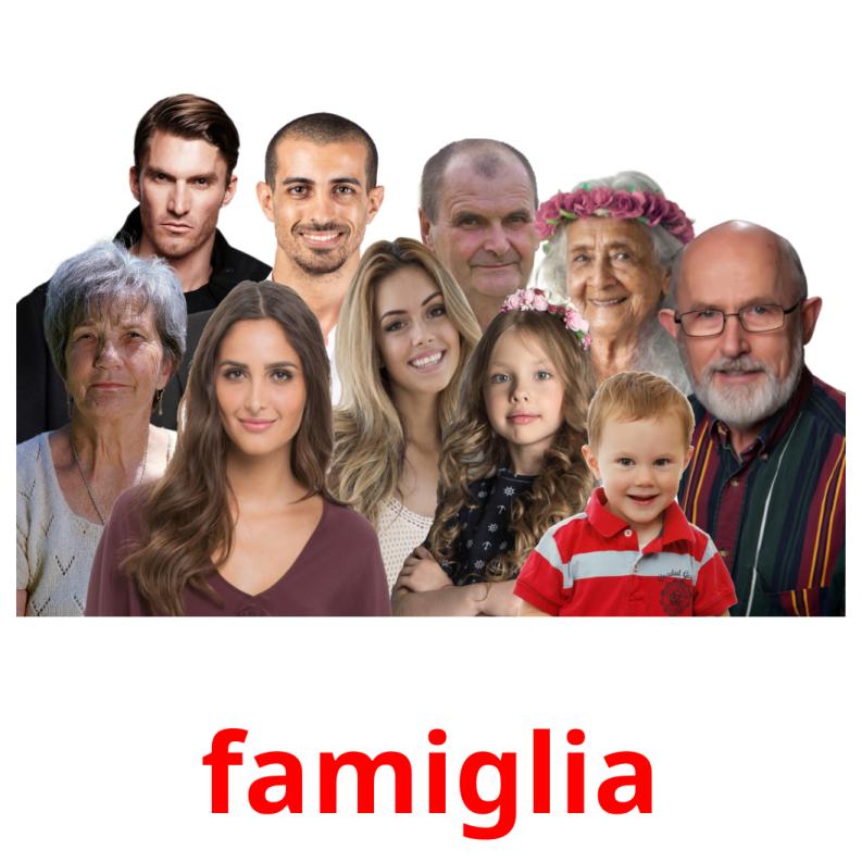 famiglia picture flashcards