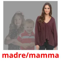 madre/mamma flashcards illustrate