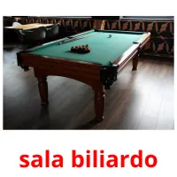 sala biliardo cartões com imagens