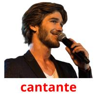 cantante picture flashcards