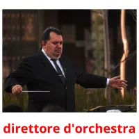 direttore d'orchestra flashcards illustrate