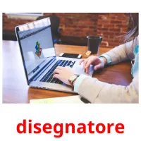 disegnatore flashcards illustrate