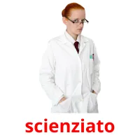 scienziato flashcards illustrate