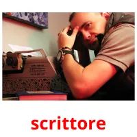 scrittore flashcards illustrate