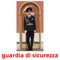 guardia di sicurezza flashcards illustrate