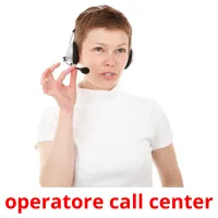 operatore call center flashcards illustrate