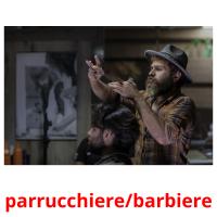 parrucchiere/barbiere picture flashcards