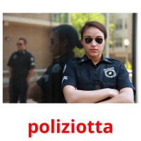 poliziotta flashcards illustrate