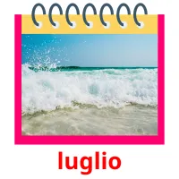 luglio flashcards illustrate