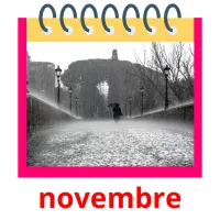 novembre flashcards illustrate