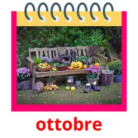 ottobre flashcards illustrate